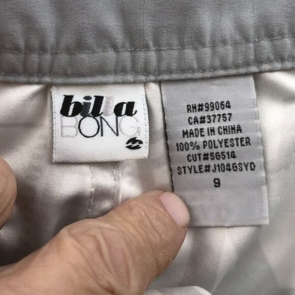 Billabong Boys Swim Shorts Size 9 White Gray Drawstring Athleisure Beach Summer - Picture 3 of 16